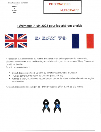 CEREMONIE COMMEMORATIVE 7 JUIN 2023